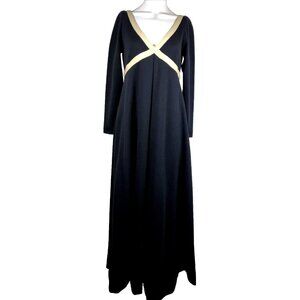 Vintage 60s Rudi Gernreich Maxi Dress Plunge Bust